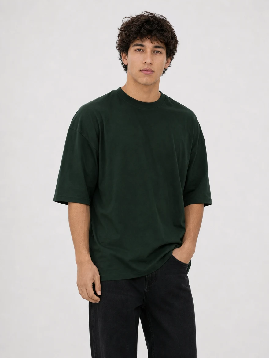 Pack 08 Oversize Verde Botella
